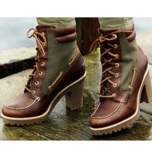 Sperry Top-Sider Trinity Leather Canvas Boots
